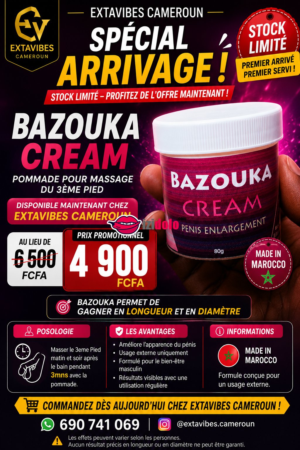 🌟 Crème Bazouka 💨 - Pénis Enlargement Disponible 🌸 #1